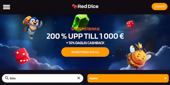 RedDice Casino Sweden bonus